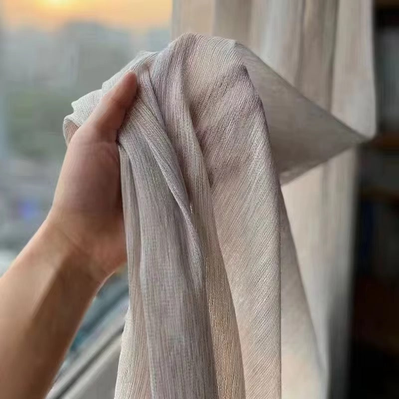 Rideau au fil jacquard