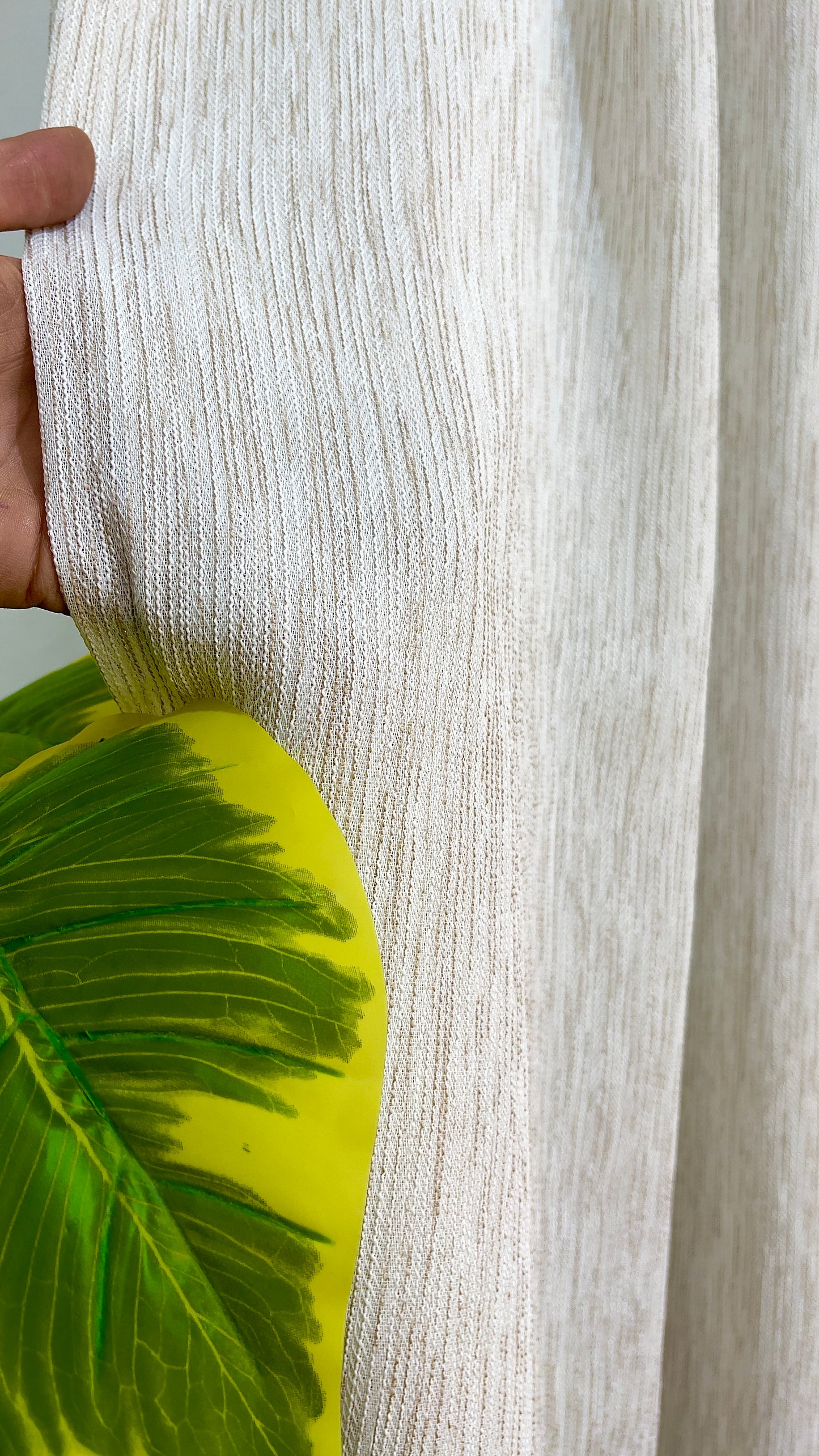 Rideau au fil jacquard