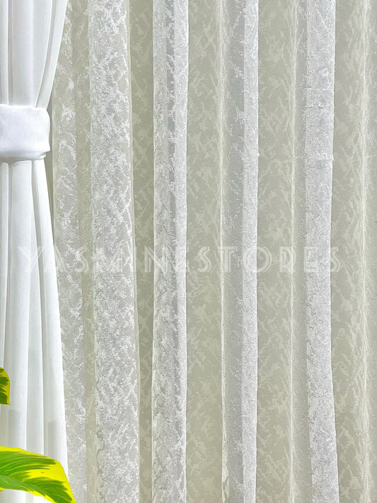 Zigzag blanc cassé
